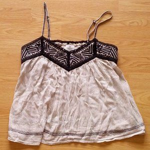 American Eagle Outfitters Embroidered Tank | Small